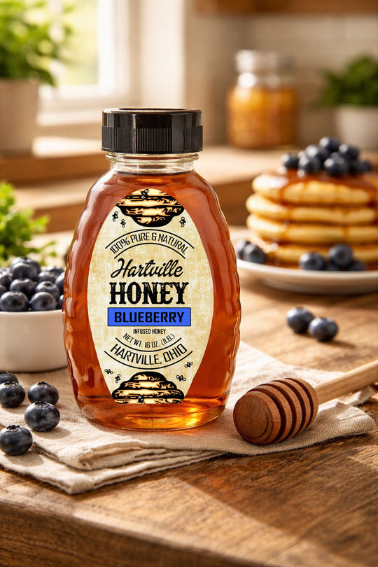 Blueberry Infused Honey - OHIO - 16 oz