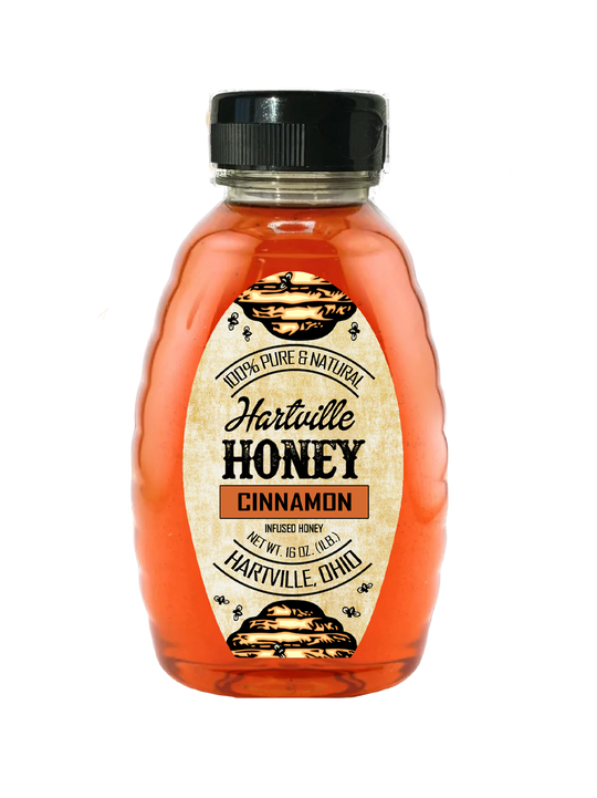 Cinnamon Infused Honey - OHIO - 16 oz