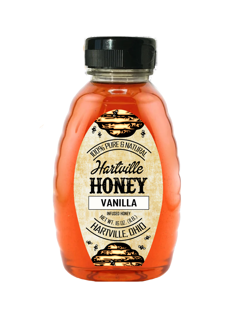 Vanilla Infused Honey - OHIO - 16 oz