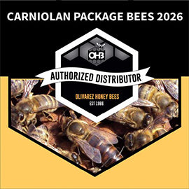Carniolan - Premium quality 3 lb. Package Bees - Marked OHB Carniolan Queen -  FOR PICKUP Mid to Late April.
