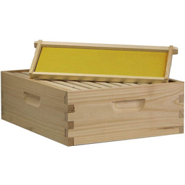 Medium Honey Super Kit w/Frames & Foundation - 10 Frame - Assembled