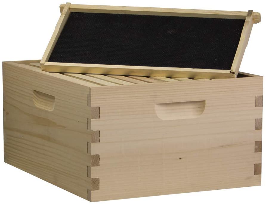 Complete Bee Hive - 2D,1M - USA Amish Made - 10 Frame Langstroth - 2 Deeps & 1 Honey Super - Pickup only